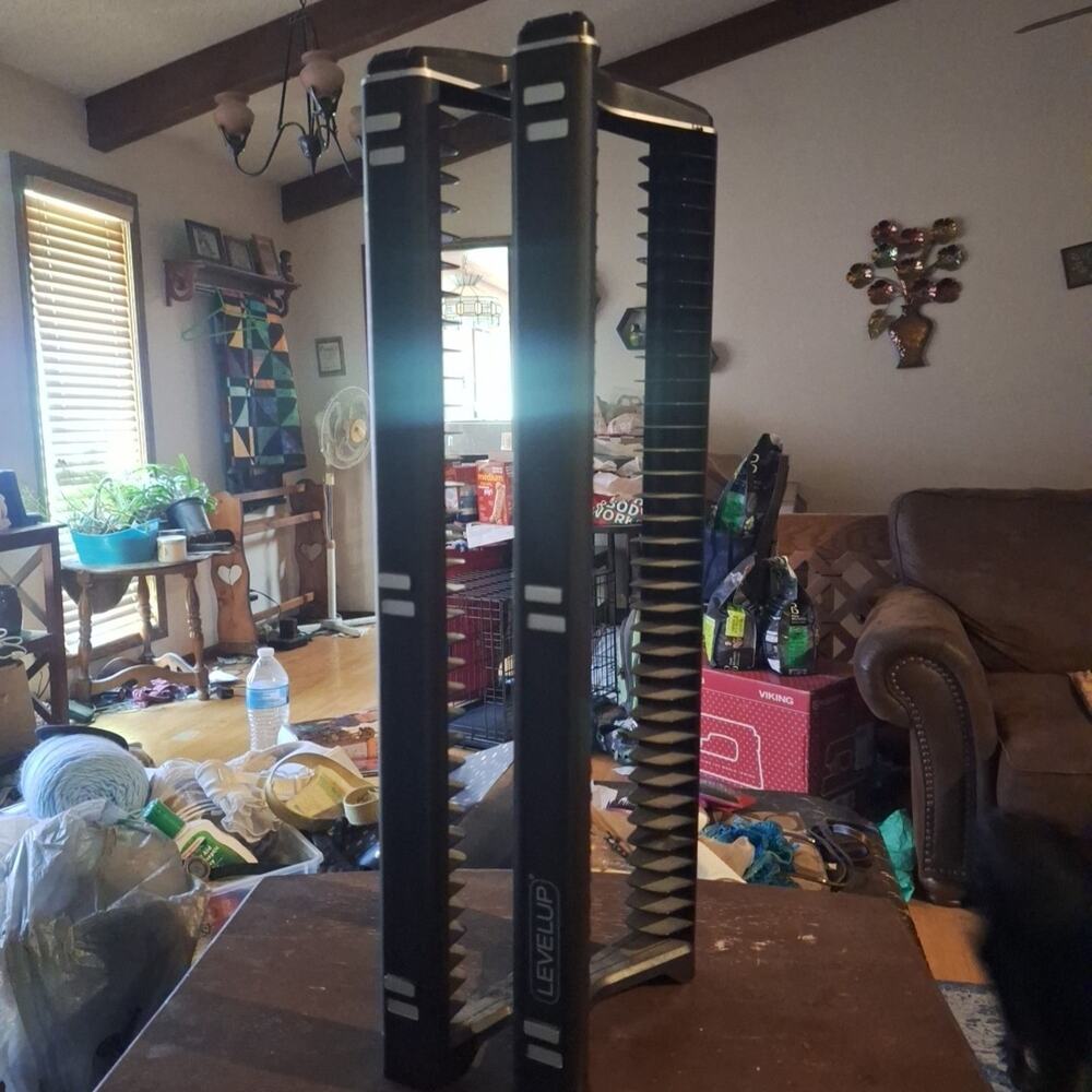 Level Up DVD Game Storage Tower Organizer Holds 36 Video Games DVD PS3 PS4 XBox
